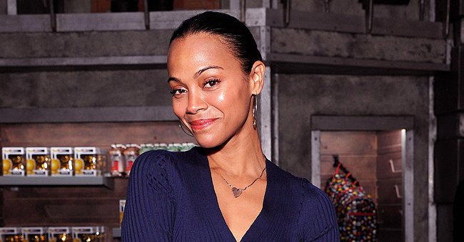 Avatar Star Zoe Saldana Shows Her Fit Belly While Flaunting Her Slim Body In A Pink Swimsuit