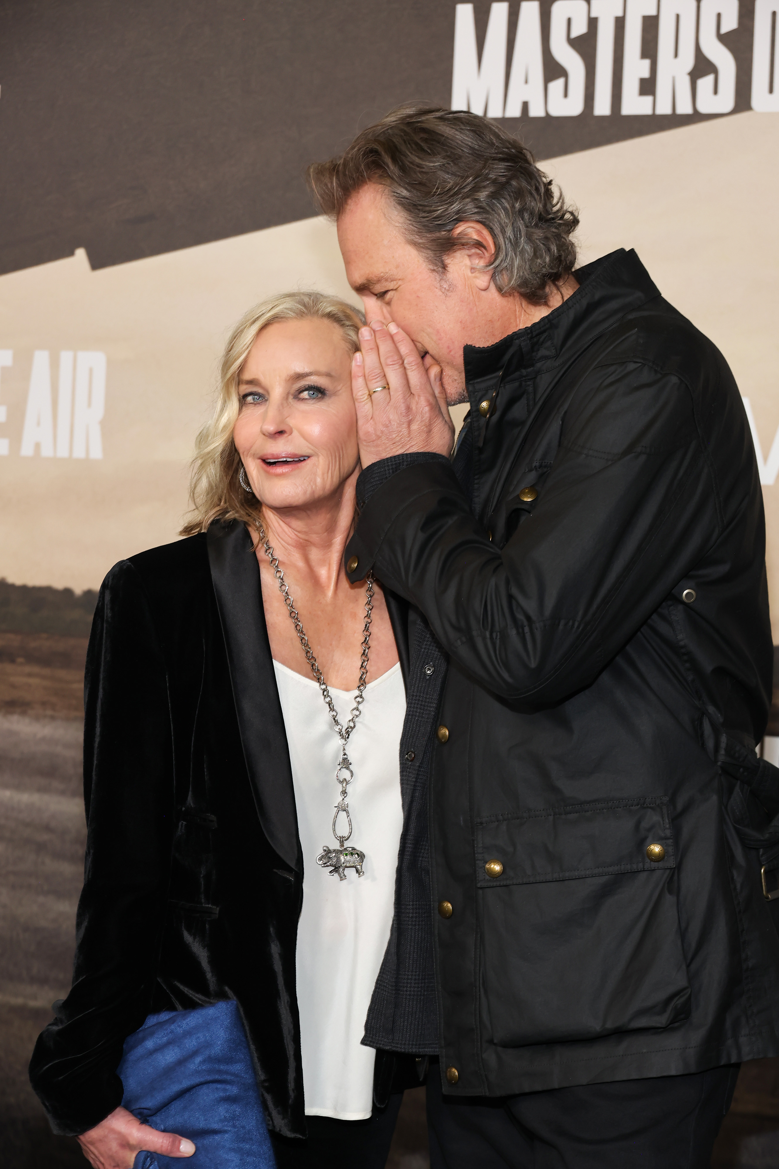 Bo Derek and John Corbett at the "Masters of Air" LA premiere in January 2024 | Source: Getty Images