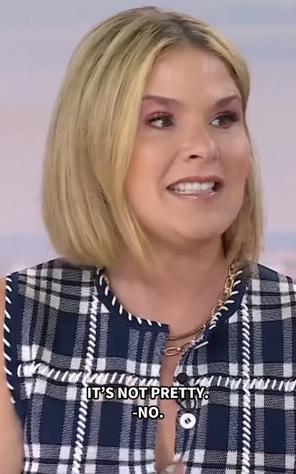 Jenna Bush Hager talking to Leslie Bibb about her topless misadventure after a beach trip, on an episode of "Today with Jenna & Friends" on June 17, 2025 | Source: Instagram/jennaandfriends