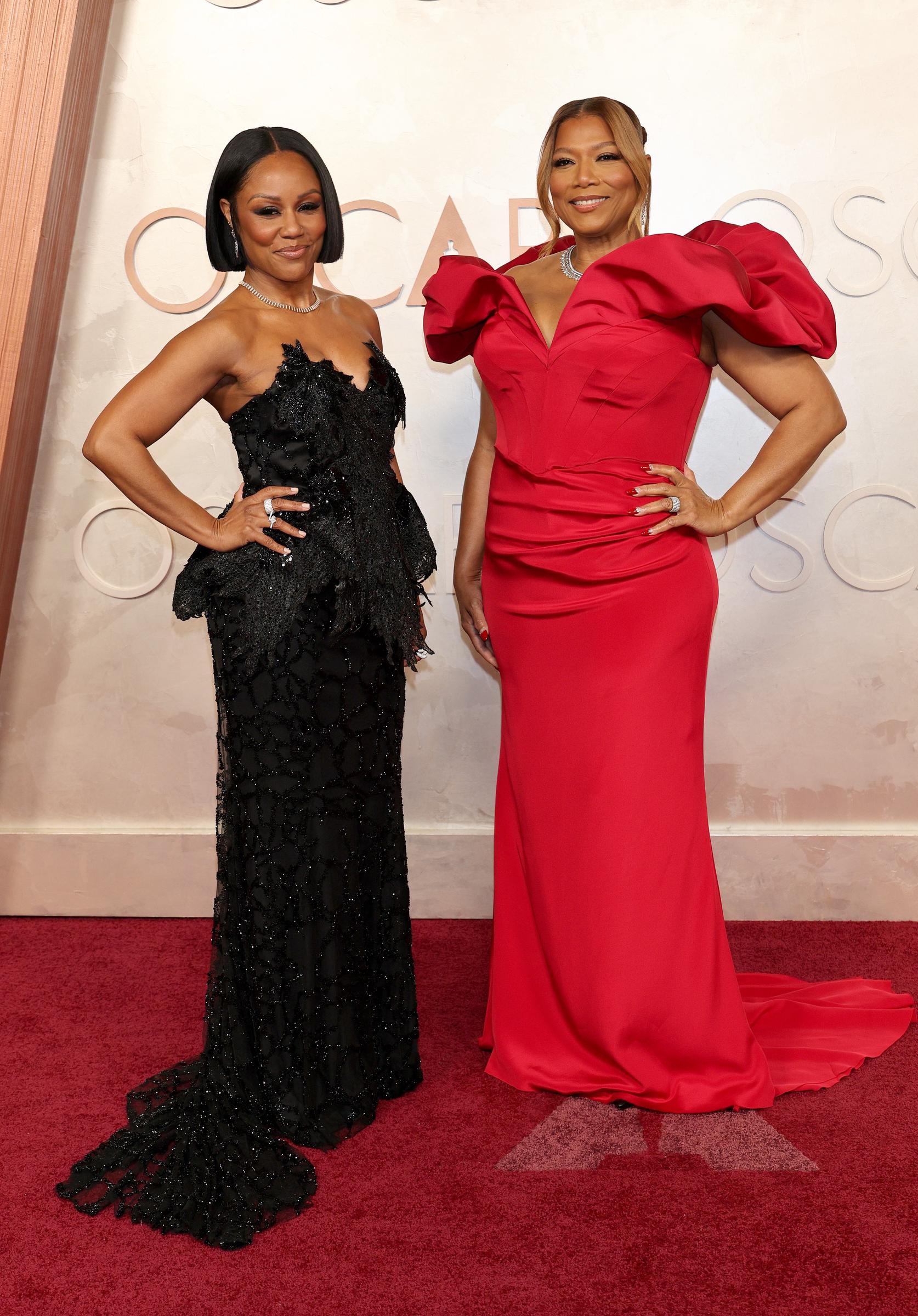 Eboni Nichols and Queen Latifah attend the 97th Annual Oscars at Dolby Theater in Hollywood, California on March 2, 2025. | Source: Getty Images
