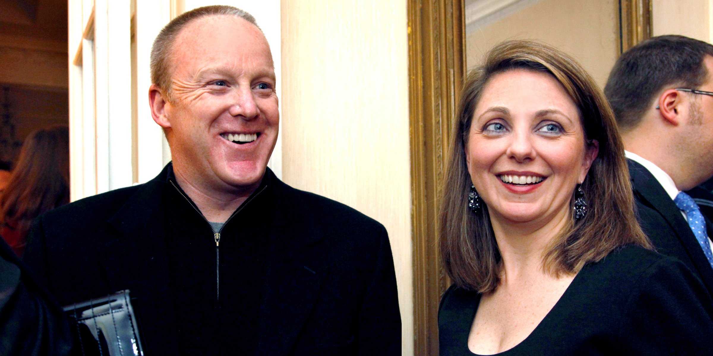 Sean Spicer and His Wife, Rebecca Miller | Source: Getty Images