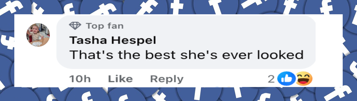 A netizen's comment about Miley Cyrus's appearance at the Golden Globes on January 11, 2026 | Source: Facebook/Entertainment Tonight