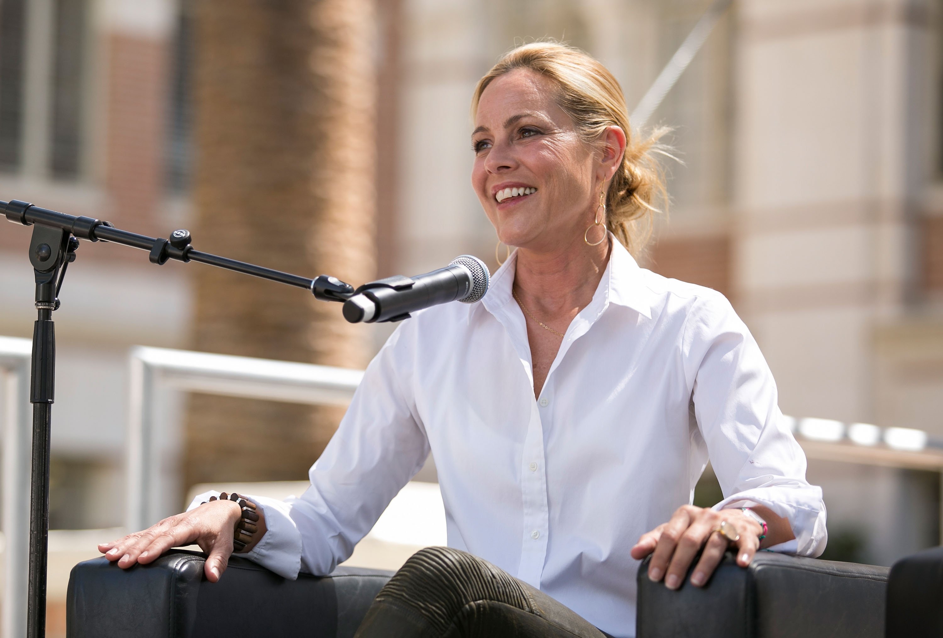 Maria Bello attends the 2015 Los Angeles Times Festival of Books at USC on April 18, 2015 | Photo: GettyImages