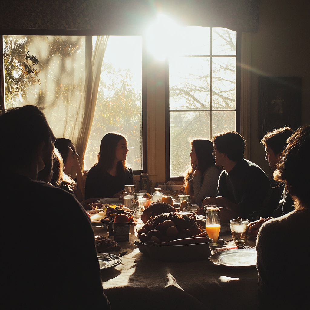 People sitting around a table | Source: Midjourney