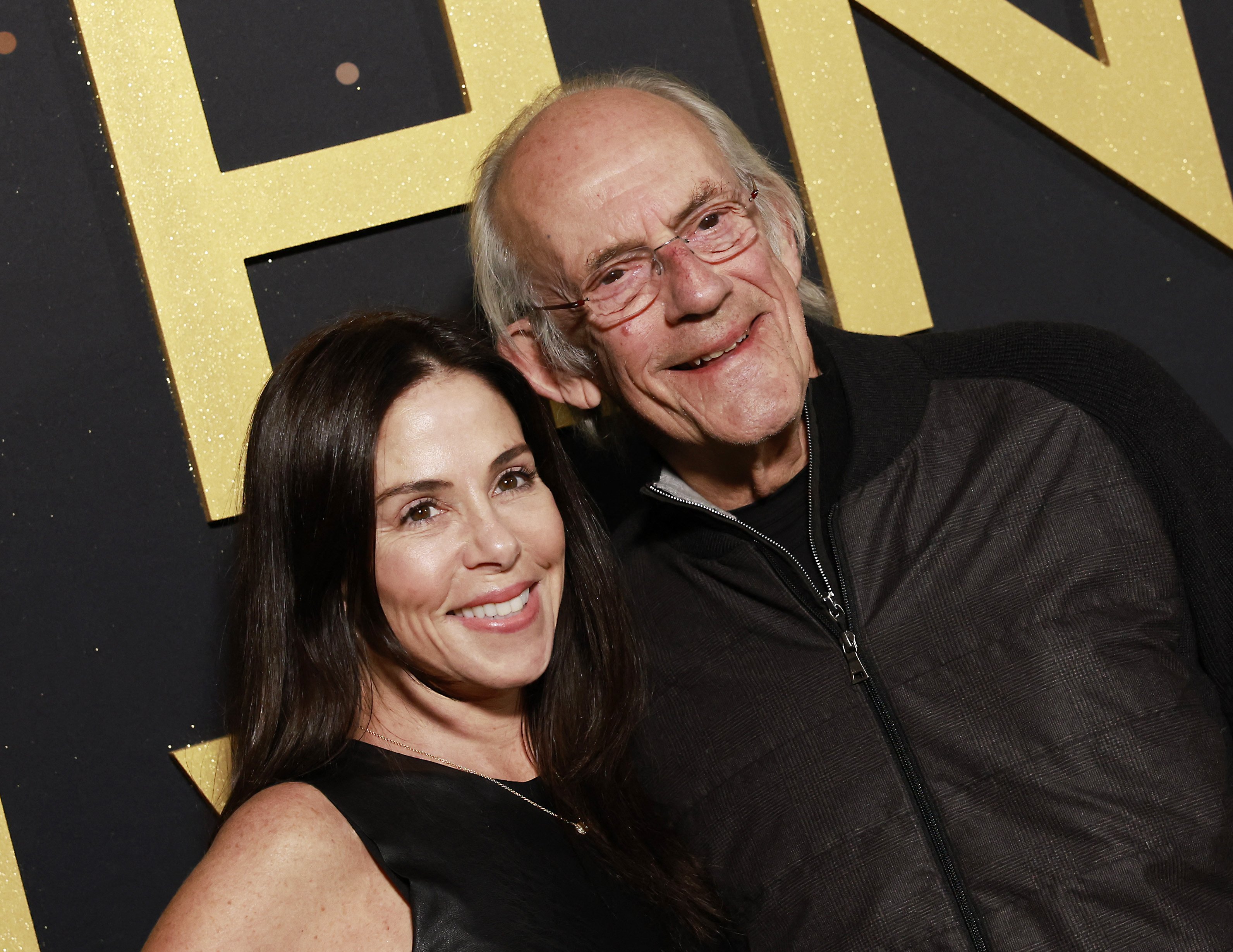 Christopher Lloyd and his fifth wife, Lisa Loiacono, at the Dodger Stadium, Los Angeles, CA, during Elton John's "Farewell Yellow Brick Road Tour" on November 20, 2022. | Source: Getty Images