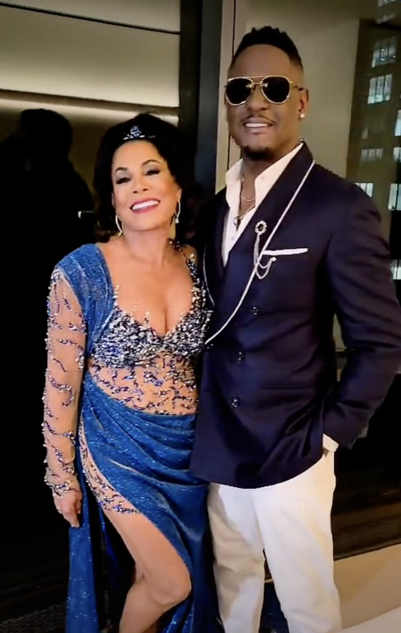 Josie Hart and Blair Underwood smile for a photo, posted in 2025. | Source: Instagram/bridesbynona