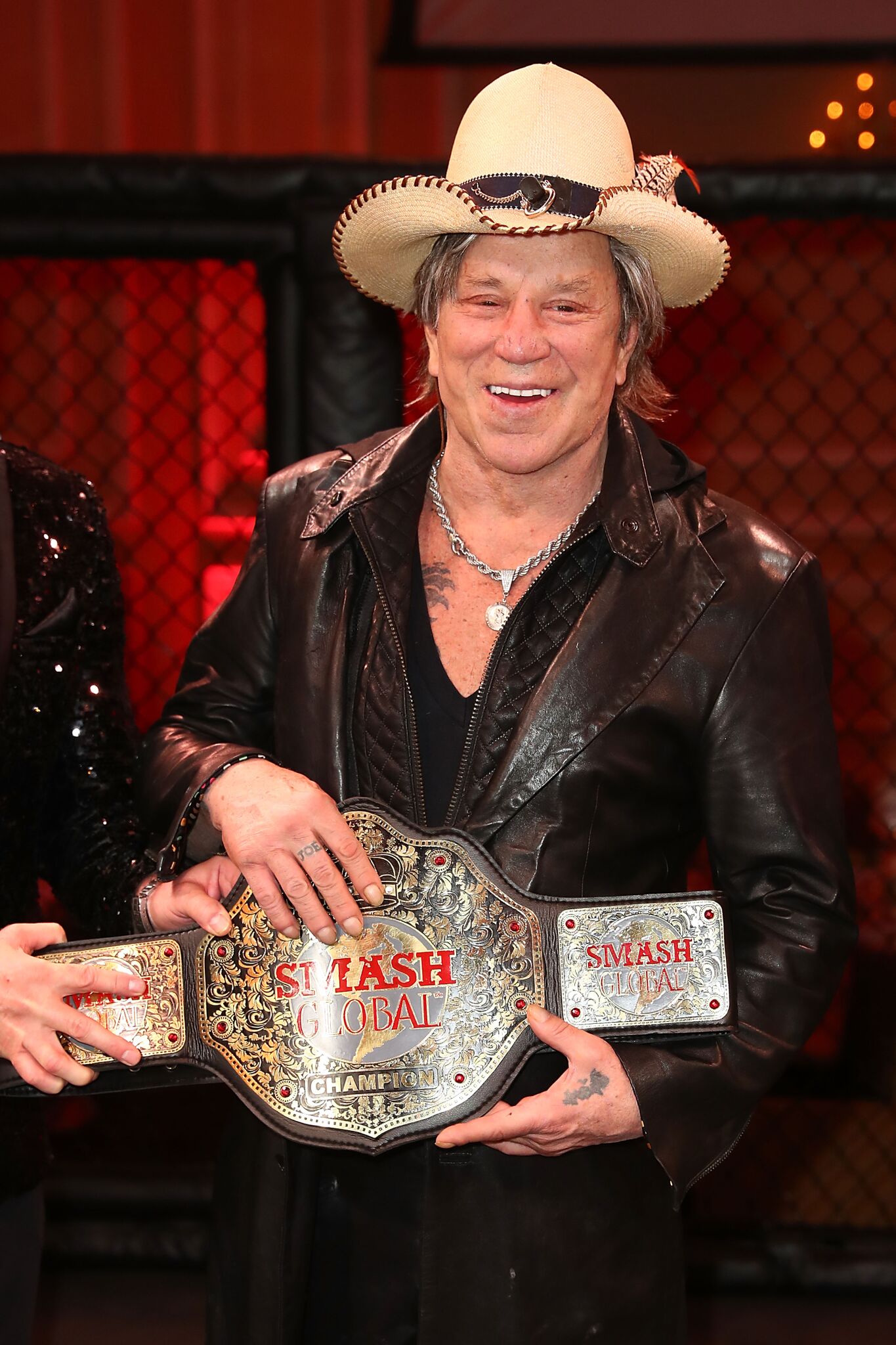 Mickey Rourke poses for a photo at SMASH Global VIII ñ Night Of Champions at Taglyan Cultural Complex | Getty Images / Global Images