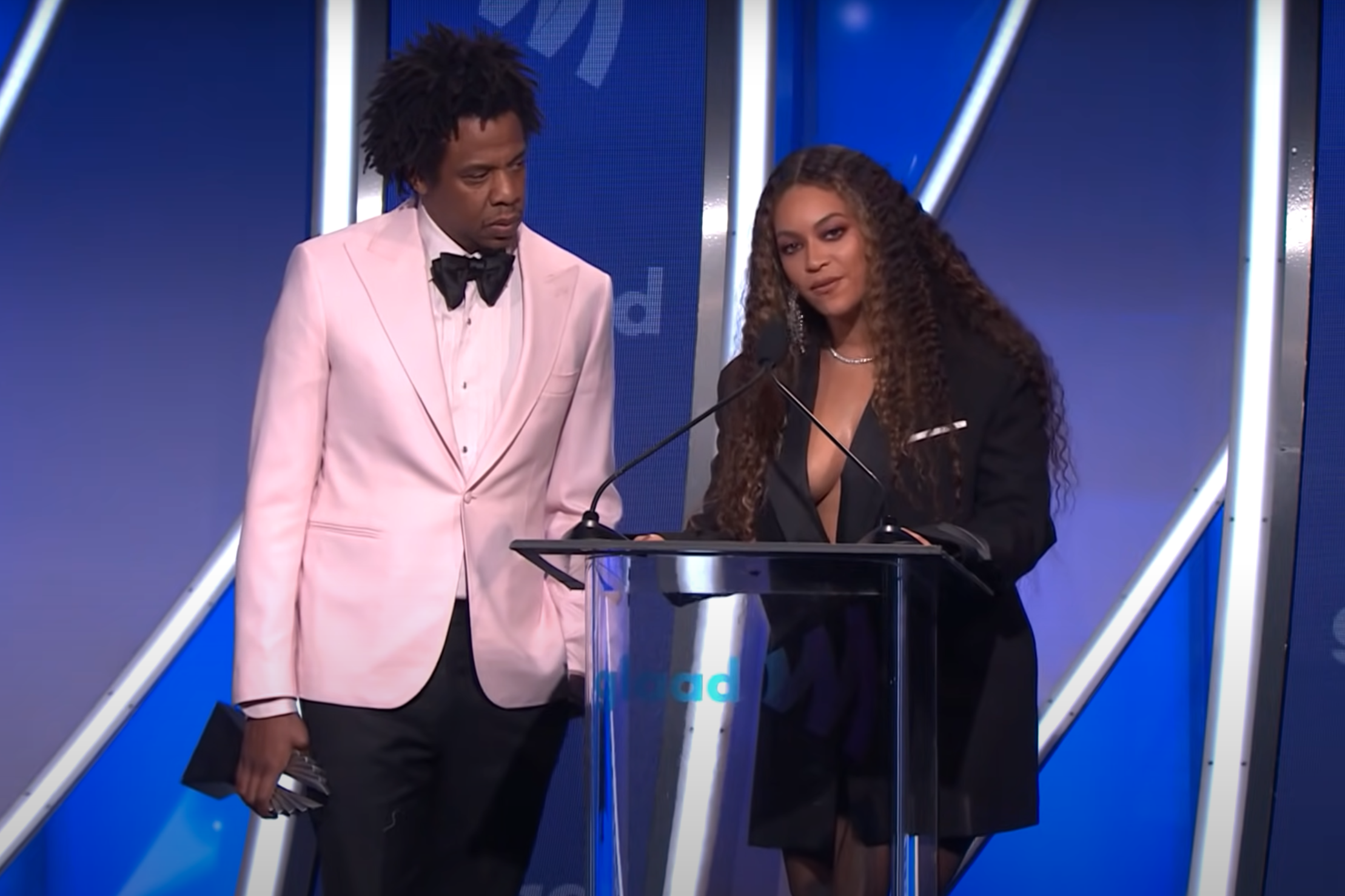 Beyonce and JAY-Z, 2019 | Source: youtube.com/@glaad