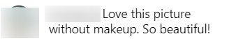 Fan commenting on Carrie Underwood's makeup-free selfie | Photo: Instagram/Carrie Underwood 4