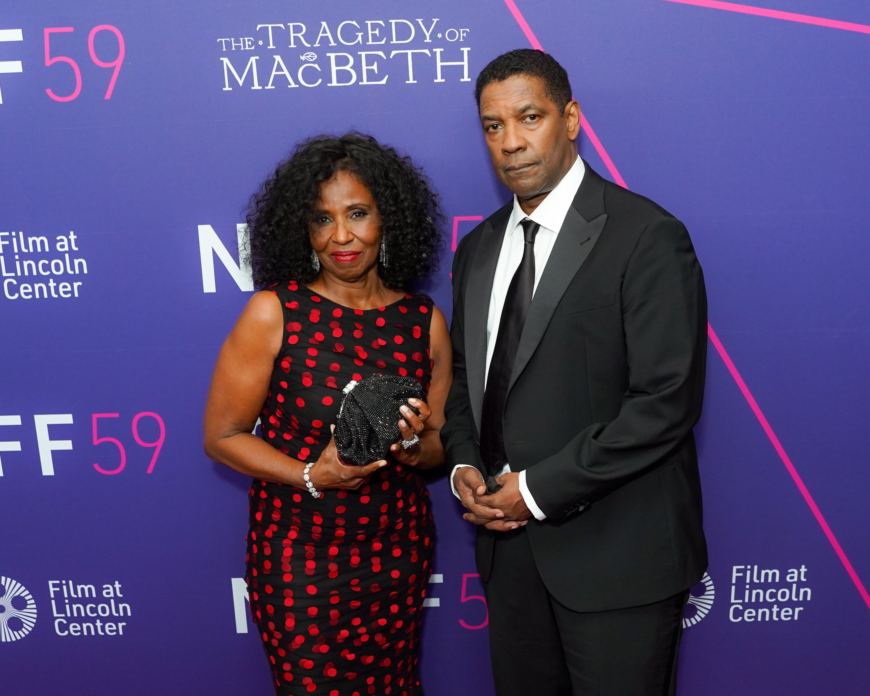 Pauletta Washington and Denzel Washington at The 59th New York Film Festival Opening Night - The Tragedy Of Macbeth at Alice Tully Hall, Lincoln Center on September 24, 2021 in New York City. | Source: Getty Images