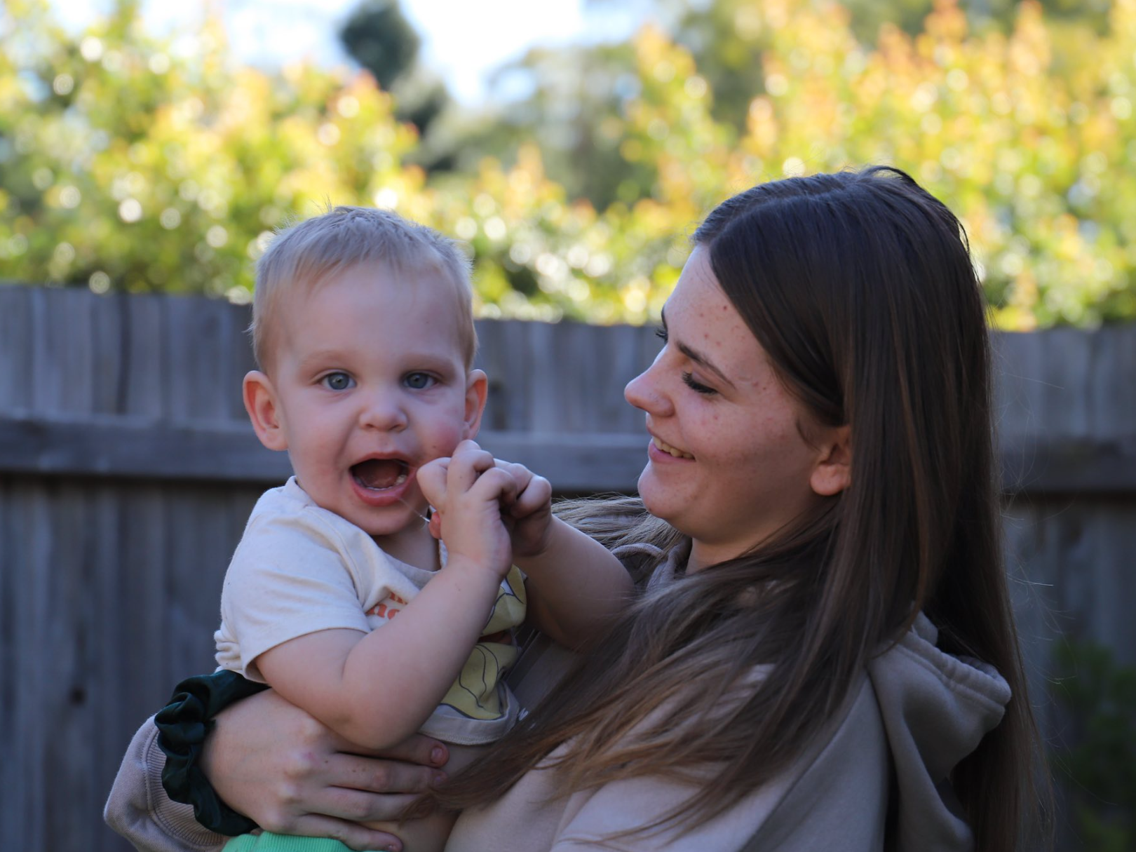 Pheobe Johnson holding a baby, dated May 18, 2025 | Source: Facebook/KylieJohnson