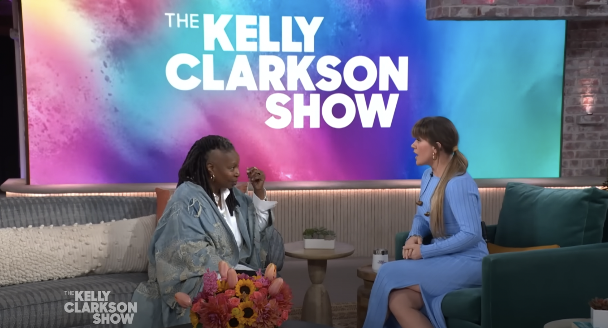 Whoopi Goldberg and Kelly Clarkson on "The Kelly Clarkson Show," posted in May 2024. | Source: Youtube/ The Kelly Clarkson Show