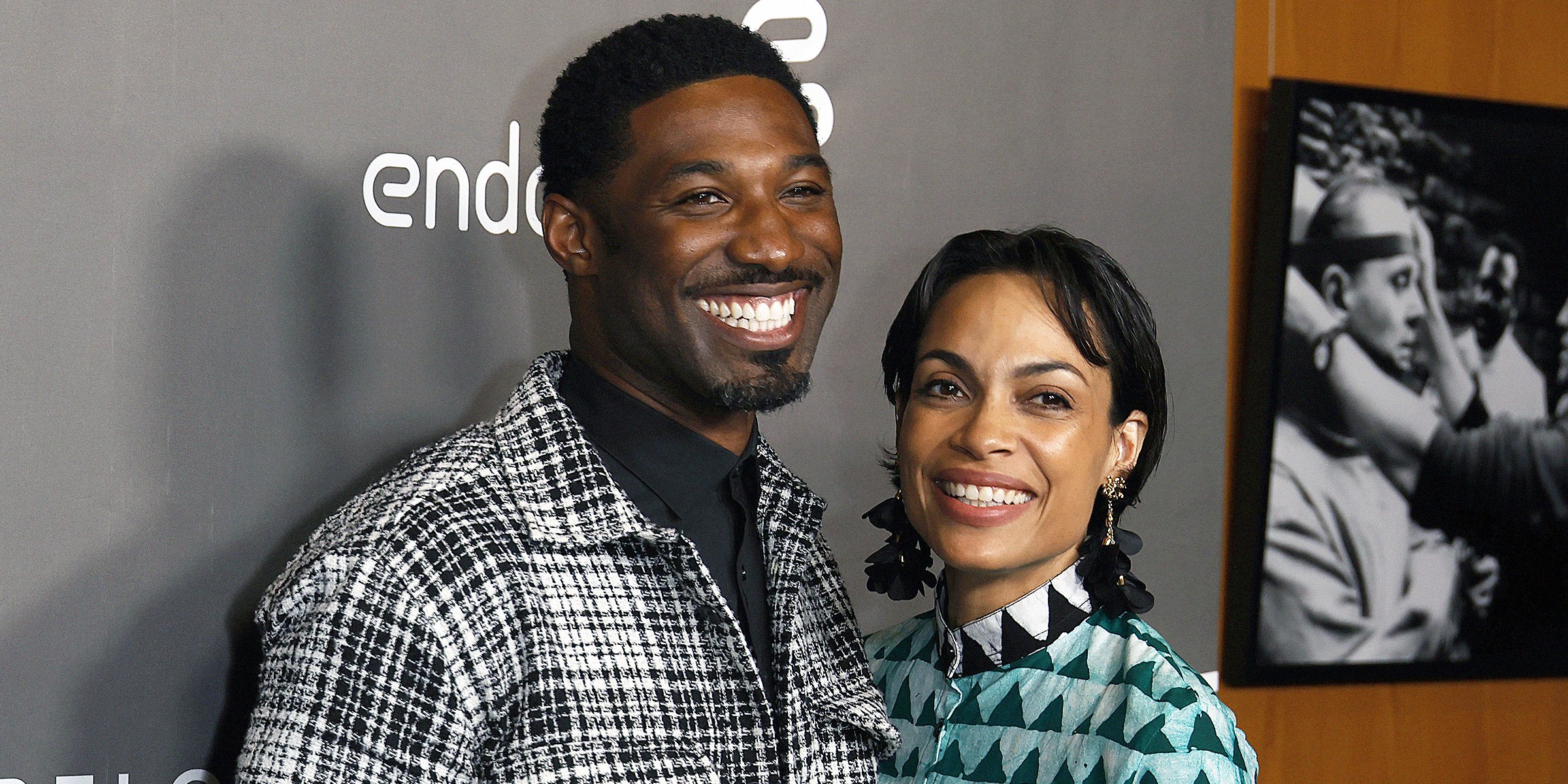 Nnamdi Okafor and Rosario Dawson ┃Source: Getty Images