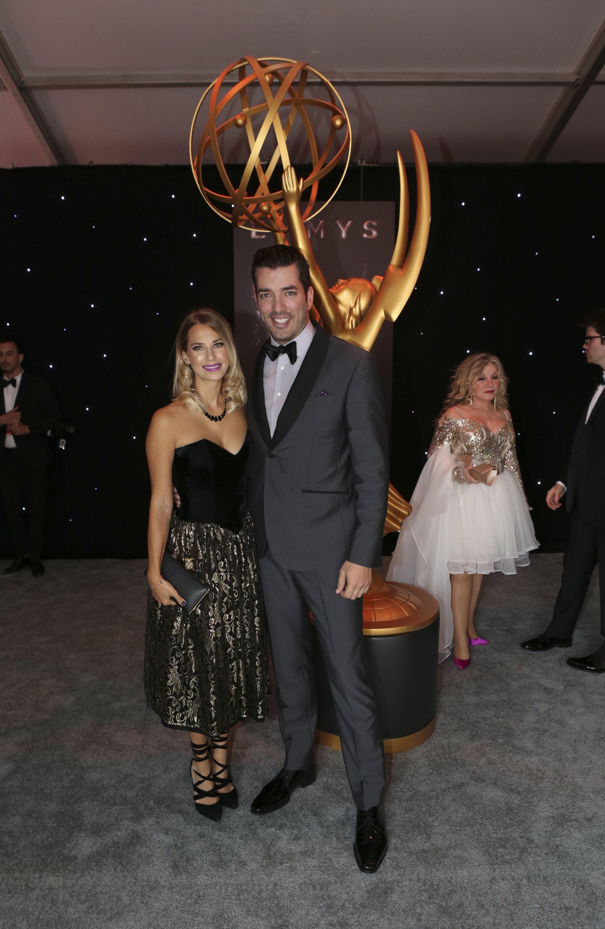 Jonathan Scott and Jacinta Kuznetsov arrive on the red carpet at the 69th Primetime Emmy Awards, Live from the Microsoft Theater in Los Angeles Sunday, September 17 2017 | Source: Getty Images