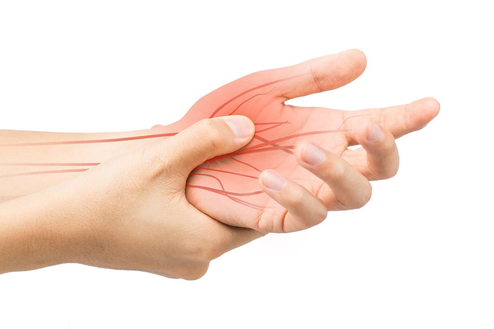 A hand with nerves. | Source: Shutterstock