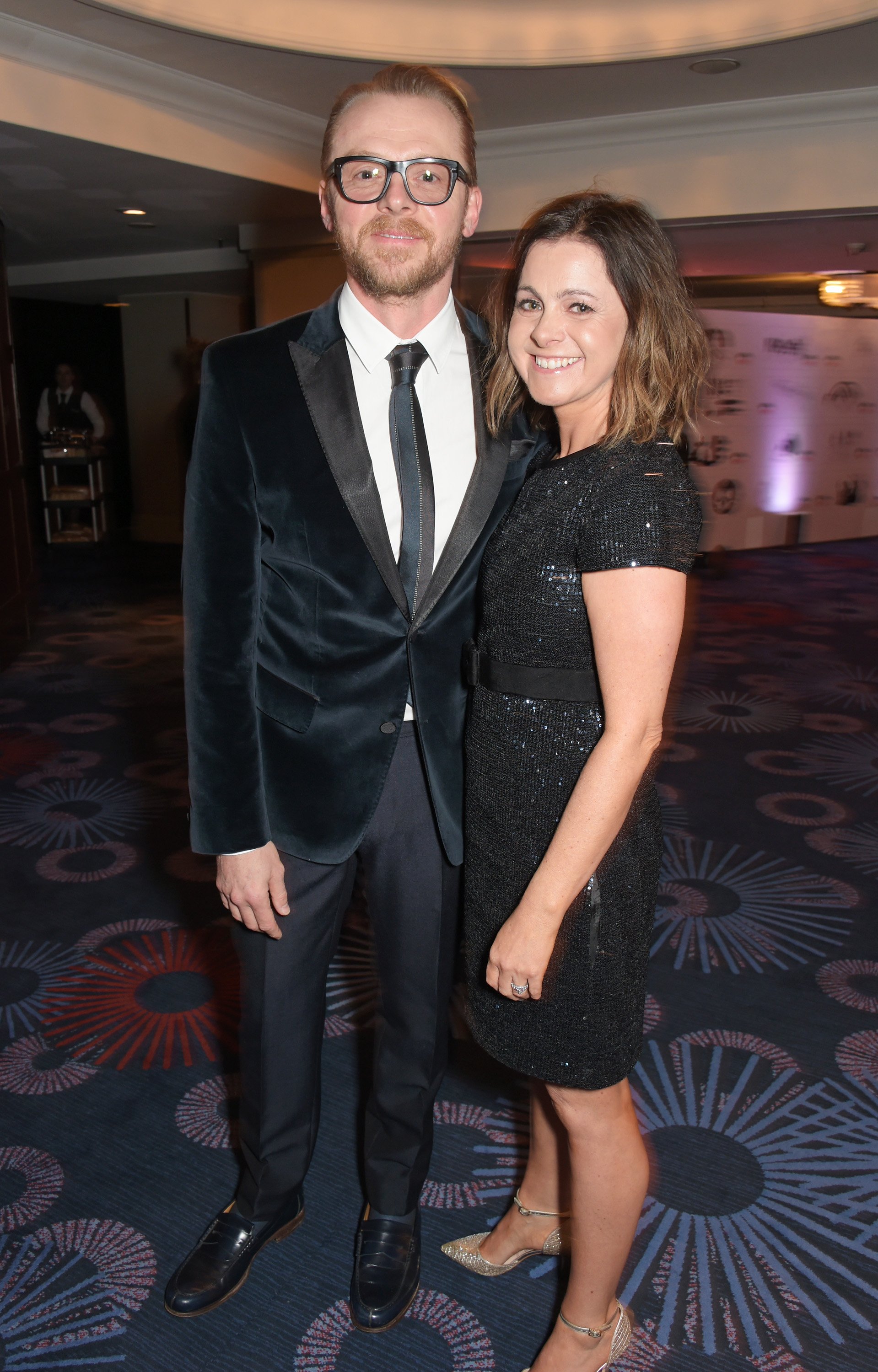 Simon Pegg and Maureen Pegg during the Jameson Empire Awards 2015 at Grosvenor House on March 29, 2015, in London, England. | Source:Getty Images