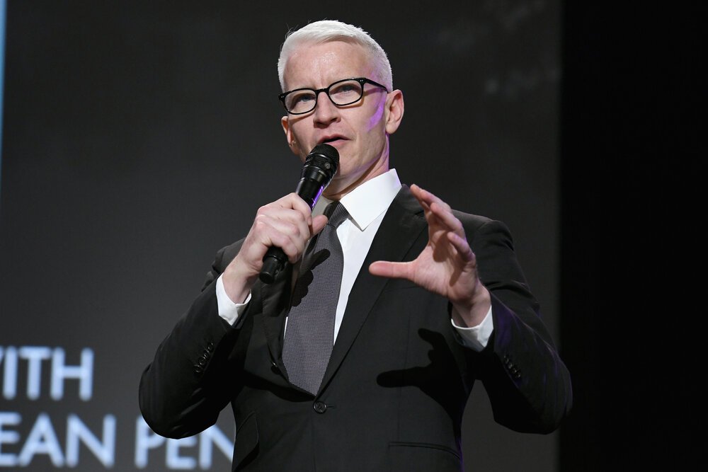 Anderson Cooper attending the Sean Penn CORE Gala benefiting the organization formerly known as J/P HRO at The Wiltern in Los Angeles, California, in January 2019. I Image: Getty Images. 