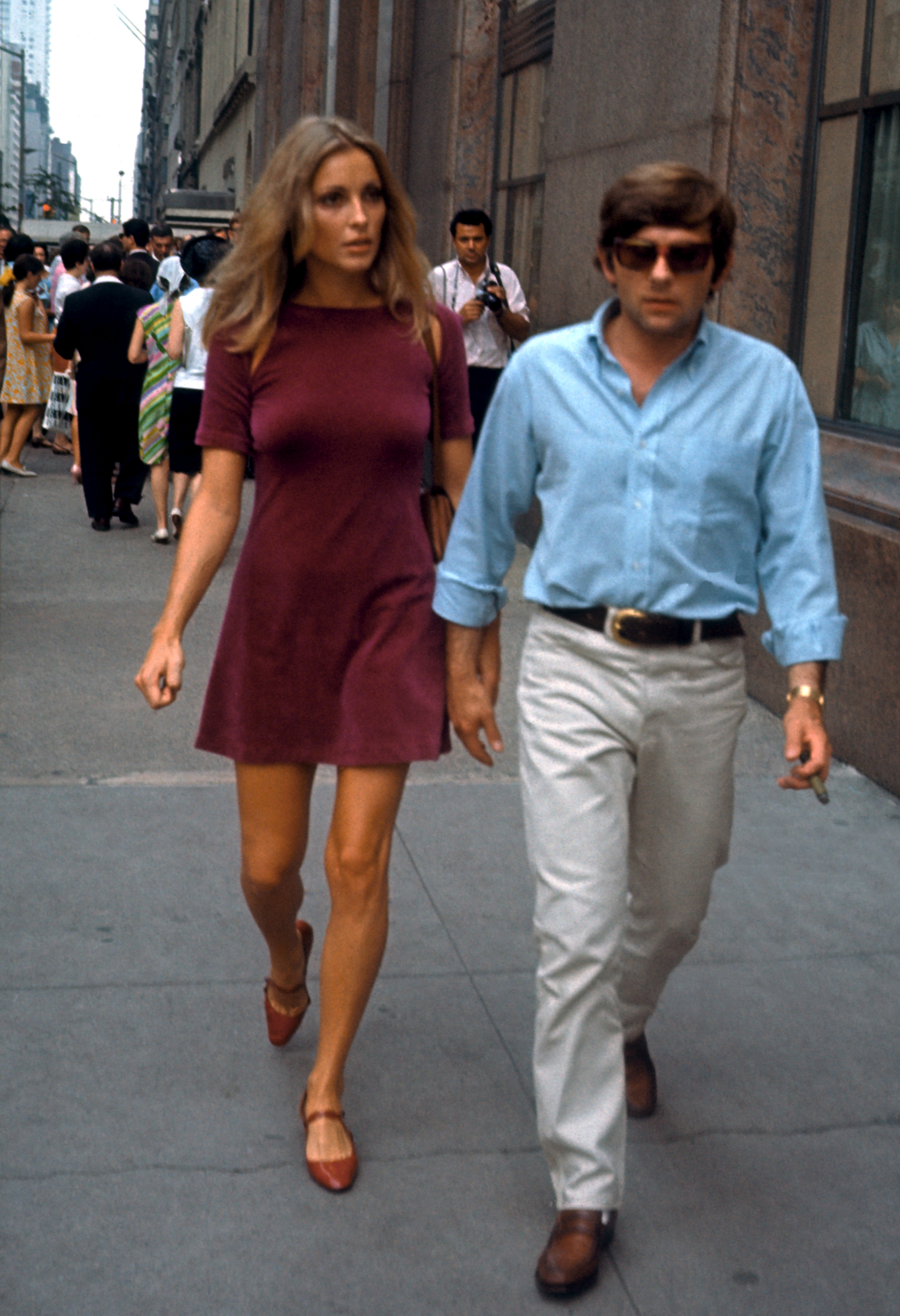 Sharon Tate und Roman Polanski in New York City am 15. August 1967 | Quelle: Getty