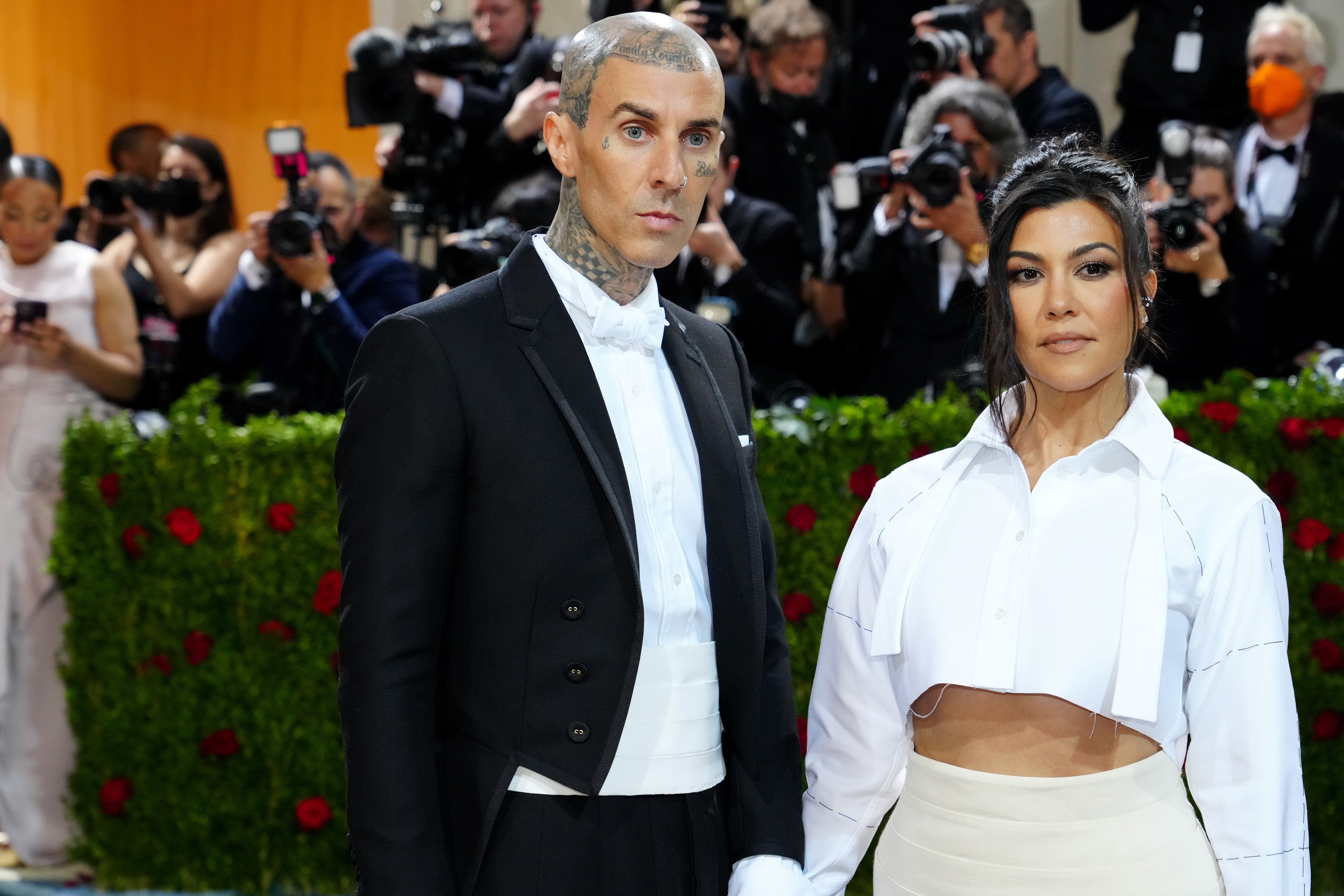Travis Barker and Kourtney Kardashian attend The 2022 Met Gala Celebrating "In America: An Anthology of Fashion" on May 02, 2022 in New York City. | Source: Getty Images