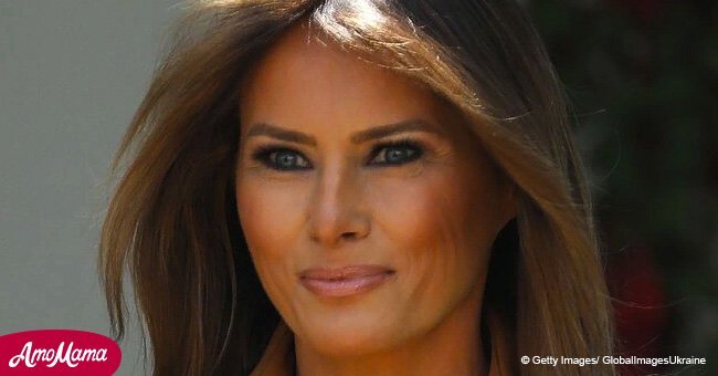 Melania Trump wows in tight contrast dress at the White House