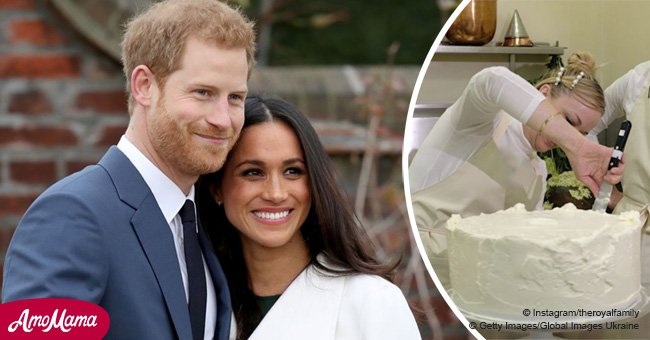 Royal wedding cake shown in official new video