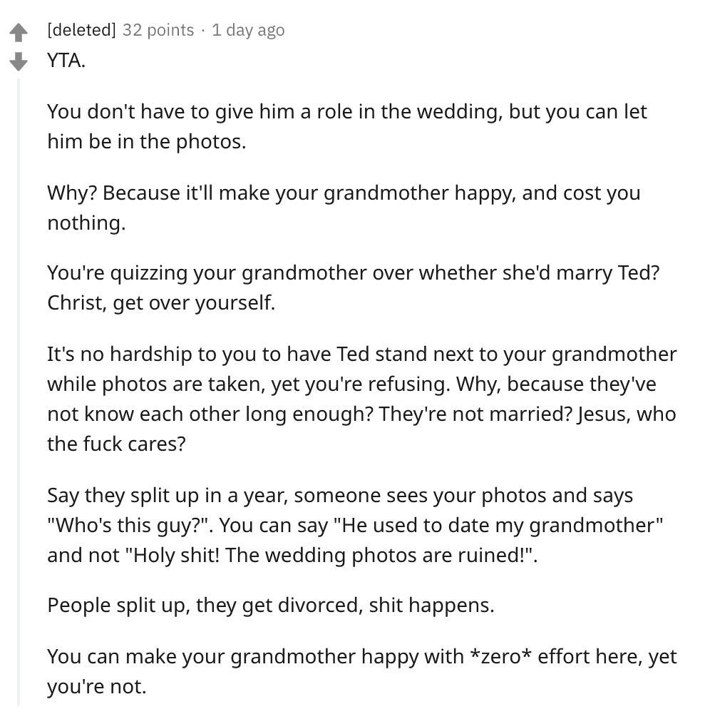 A Redditor's comment on the user's post. | Source: Reddit/SaltyIlllustrator.