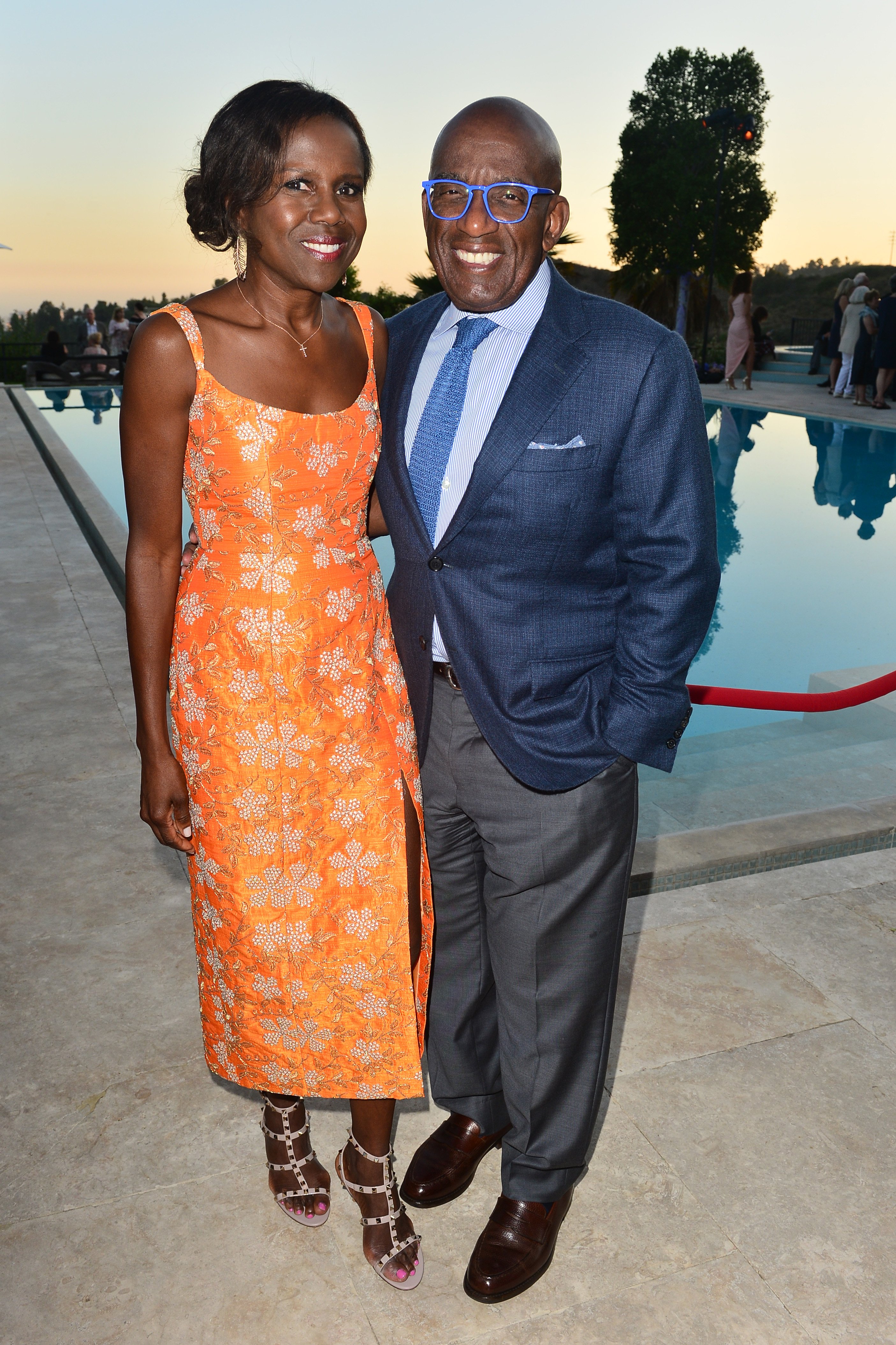 Deborah Roberts and Al Roker attend Hallmark Channel and Hallmark Movies & Mysteries Summer 2019 TCA Press Tour Event - Cocktail Reception at Private Residence on July 26, 2019 in Beverly Hills, California | Source: Getty Images