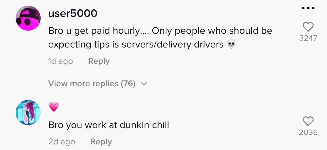 Netizens react to employee who puts in less effort when making drinks for non-tipping customers | Photo: TikTok/jasonmora2