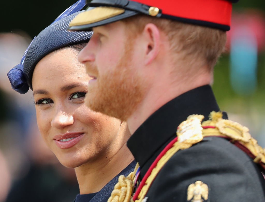 Meghan, Duchess of Sussex during Trooping The Colour, the Queen's annual birthday parade | Photo: Getty Images