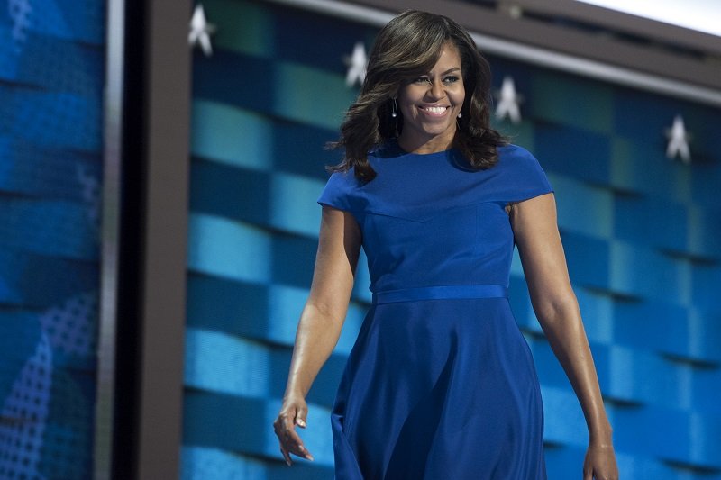 Michelle Obama on July 25, 2016, at the Wells Fargo Center in Philadelphia | Photo: Getty Images