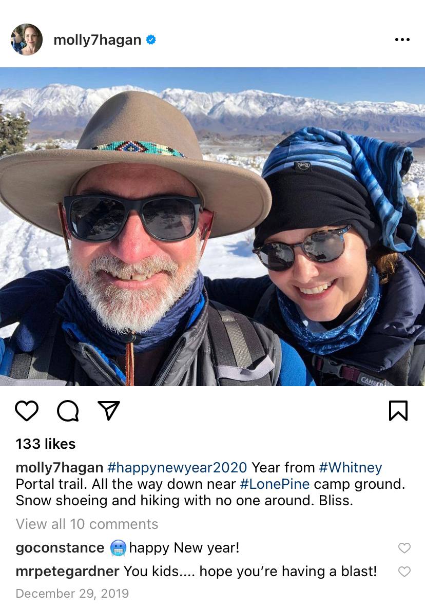 Molly Hagan and her partner Richard Guttenberg | Photo: Instagram/molly7hagan