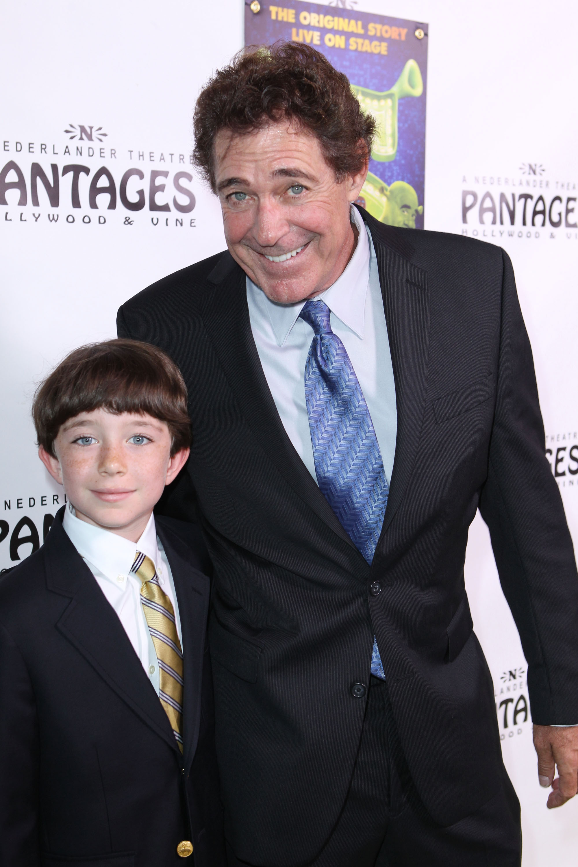 Barry Williams and Brandon Eric Williams at the Los Angeles Opening Night of "Shrek The Musical" on July 13, 2011, in Hollywood, California. | Source: Getty Images