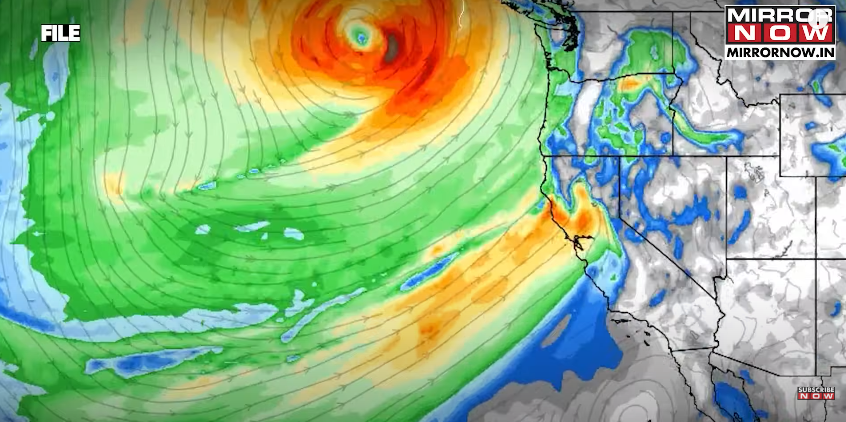 Illustration of a Bomb Cyclone