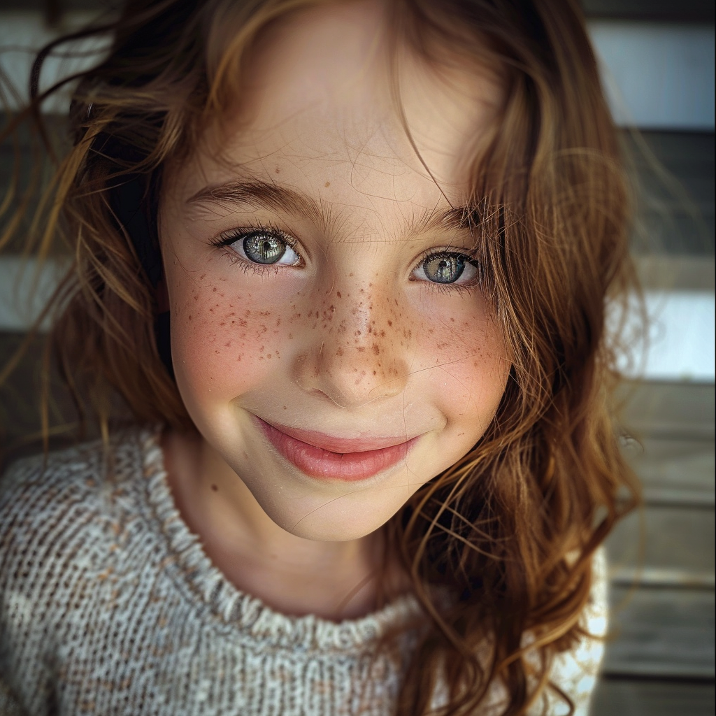 A smiling little girl | Source: Midjourney
