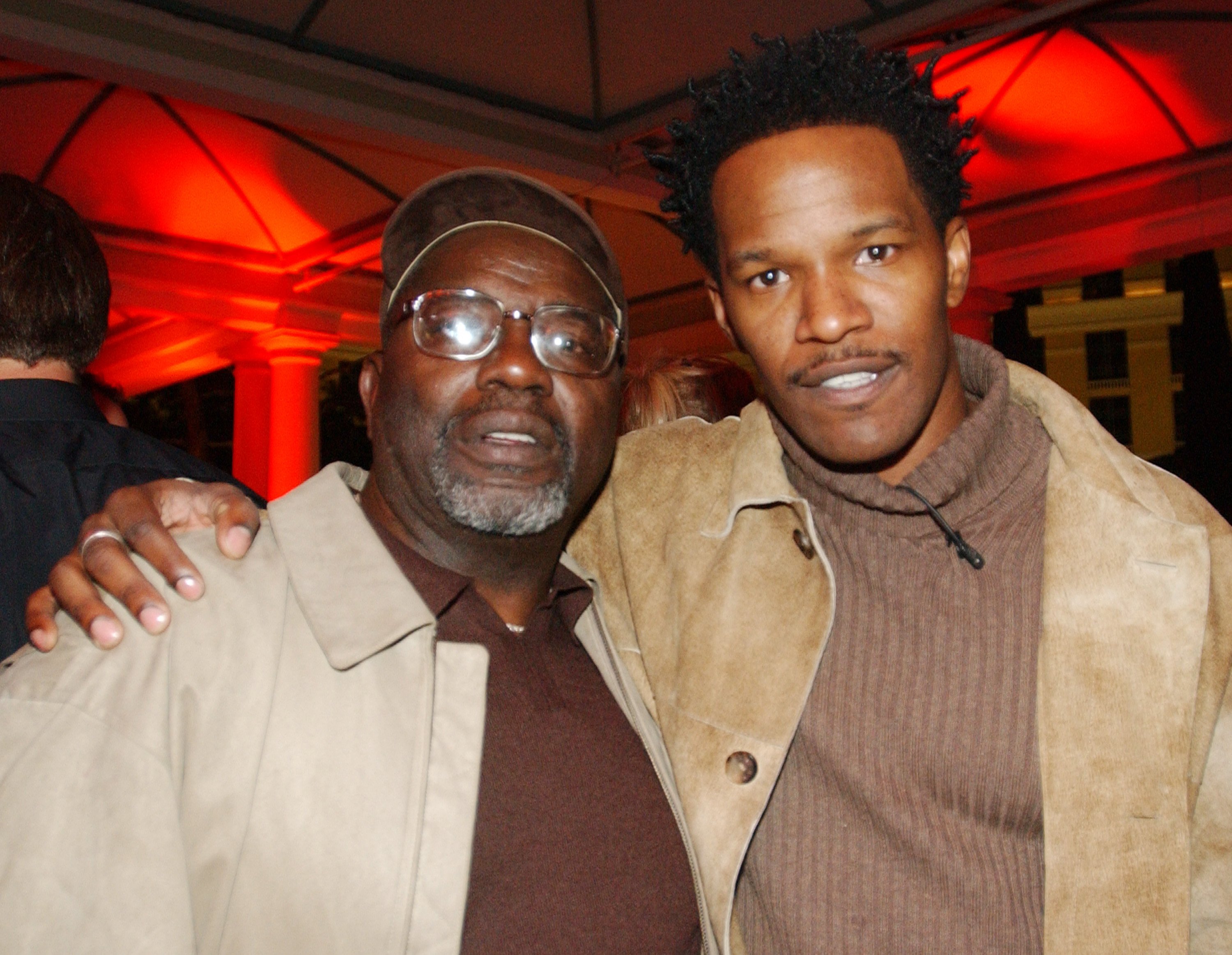 Jamie Foxx with dad at the Zino Platinum Cigar Party Hosted By Naomi Campbell. | Source: Getty Images