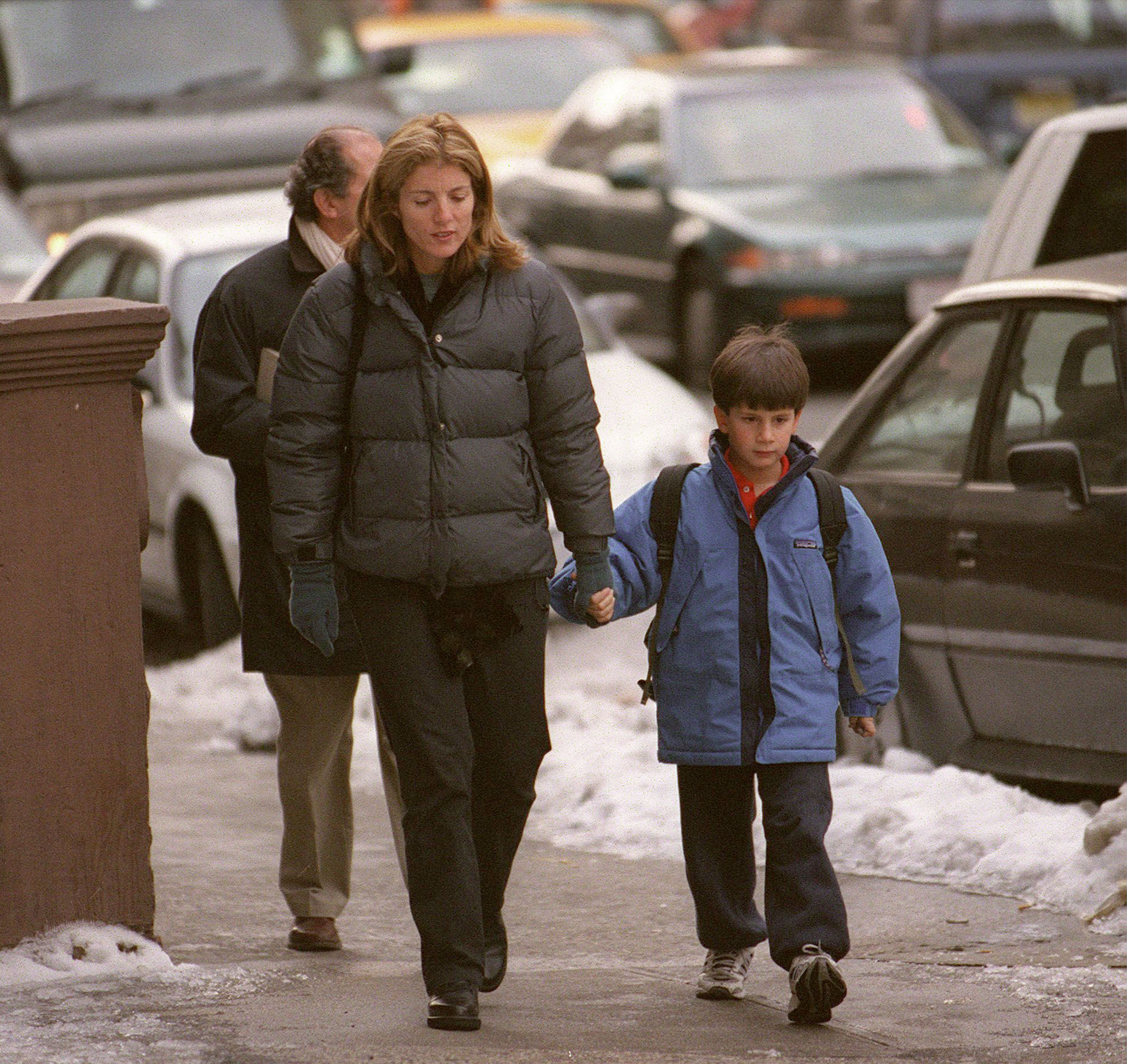 Caroline Kennedy and Jack Schlossberg photographed on the Upper East Side of Manhattan on February 1, 2000. | Source: Getty Images