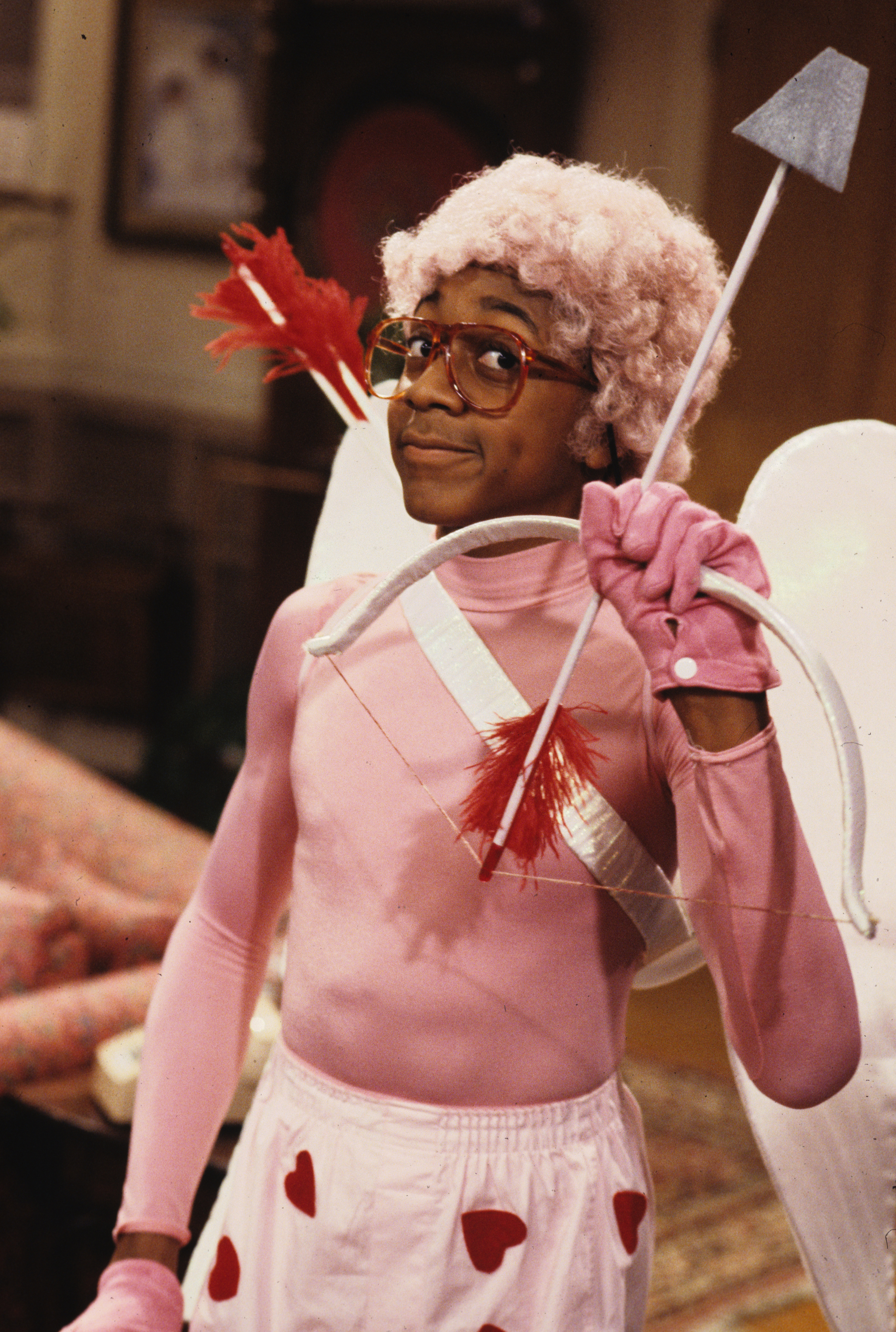 Jaleel White as Steve Urkel dressed as Cupid on season three of "Family Matters" on February 14, 1992 | Source: Getty Images