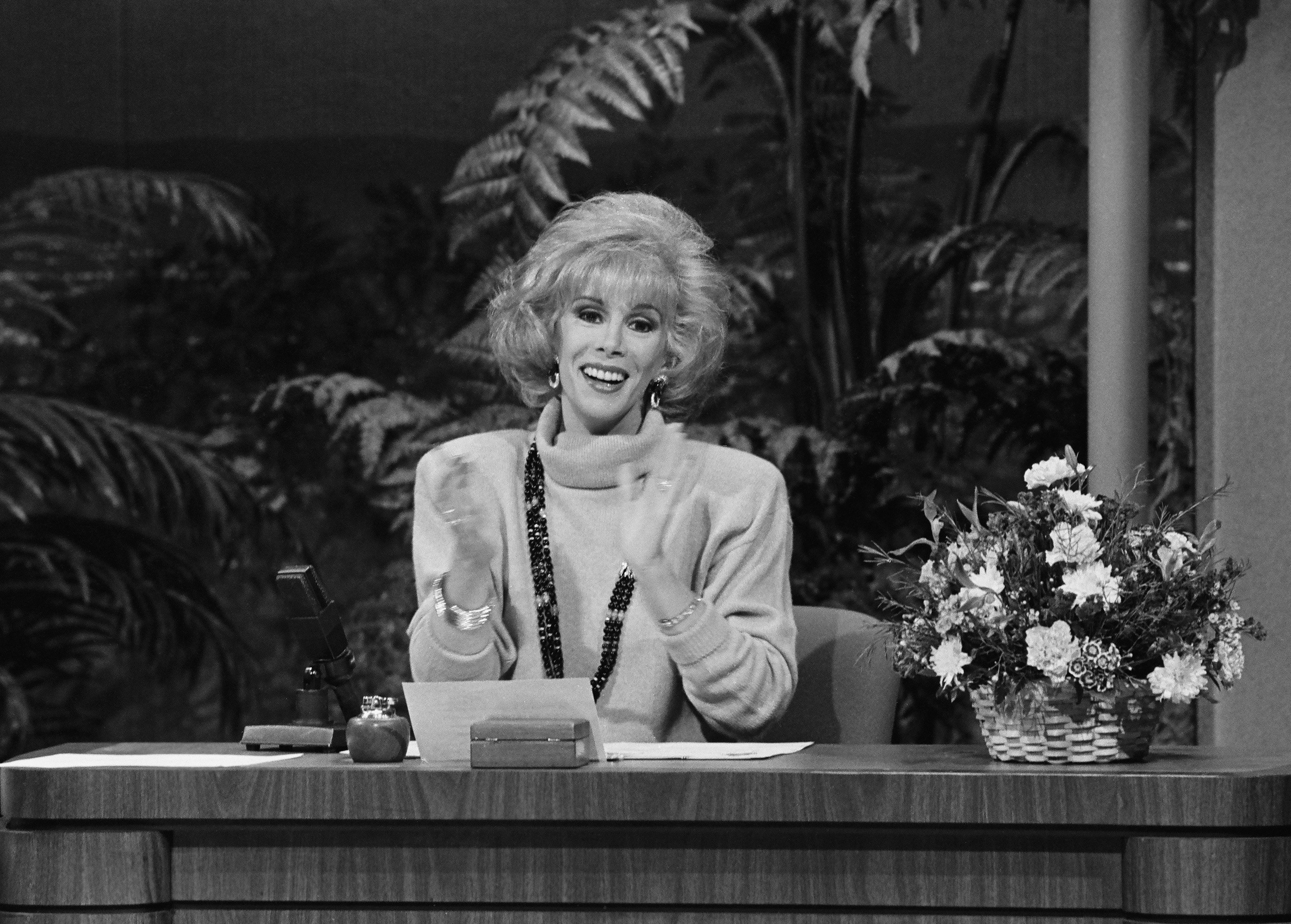 Joan Rivers on "The Tonight Show" in 1980. | Source: Getty Images
