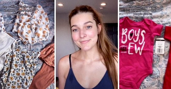 A TikTok mom shares a video comparing clothes she purchased for her daughter versus what others gifted. | Source: tiktok.com/justjacythings