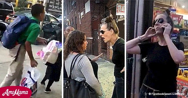 Angry white woman calls cops on little black boy, yelling that he'd ‘grabbed’ her backside