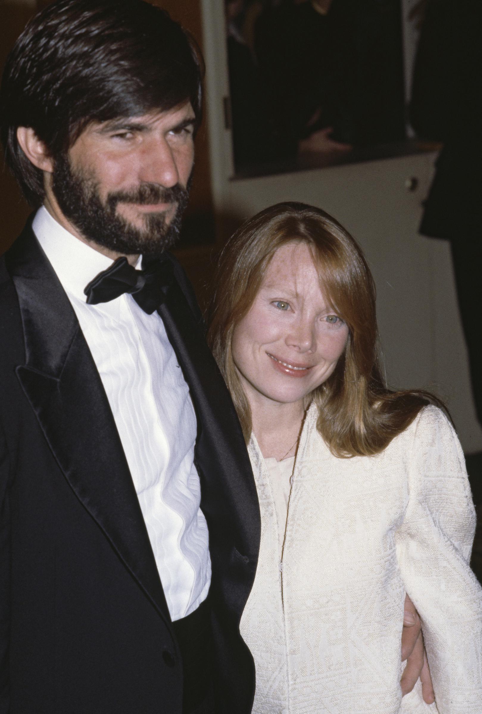 Jack Fisk and Sissy Spacek at the 40th Annual Golden Globe Awards in Beverly Hills, California on January 29, 1983. | Source: Getty Images