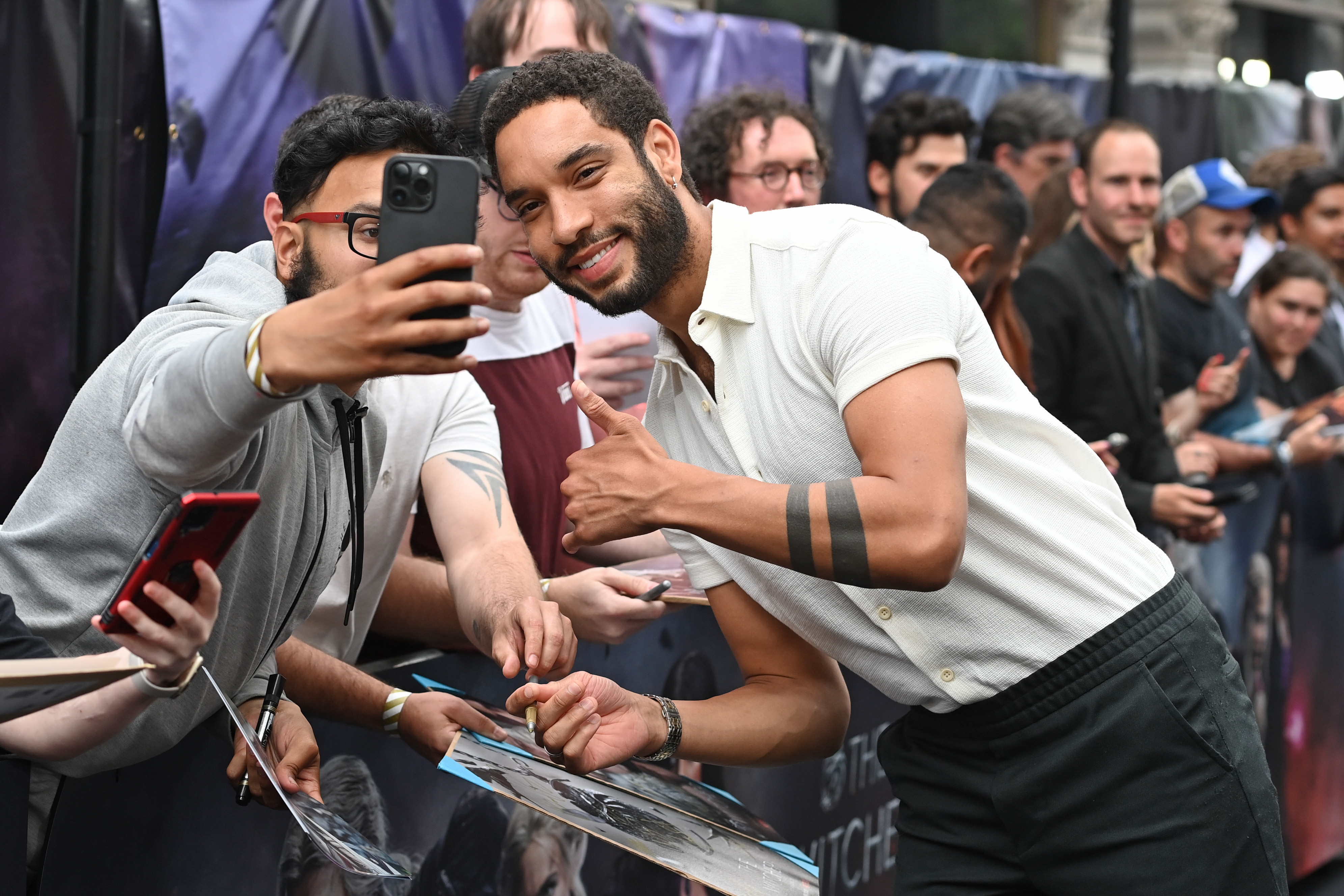 Royce Pierreson at the season 3 premiere of "The Witcher" at Outernet London, on June 28, 2023, in London, England. | Source: Getty Images