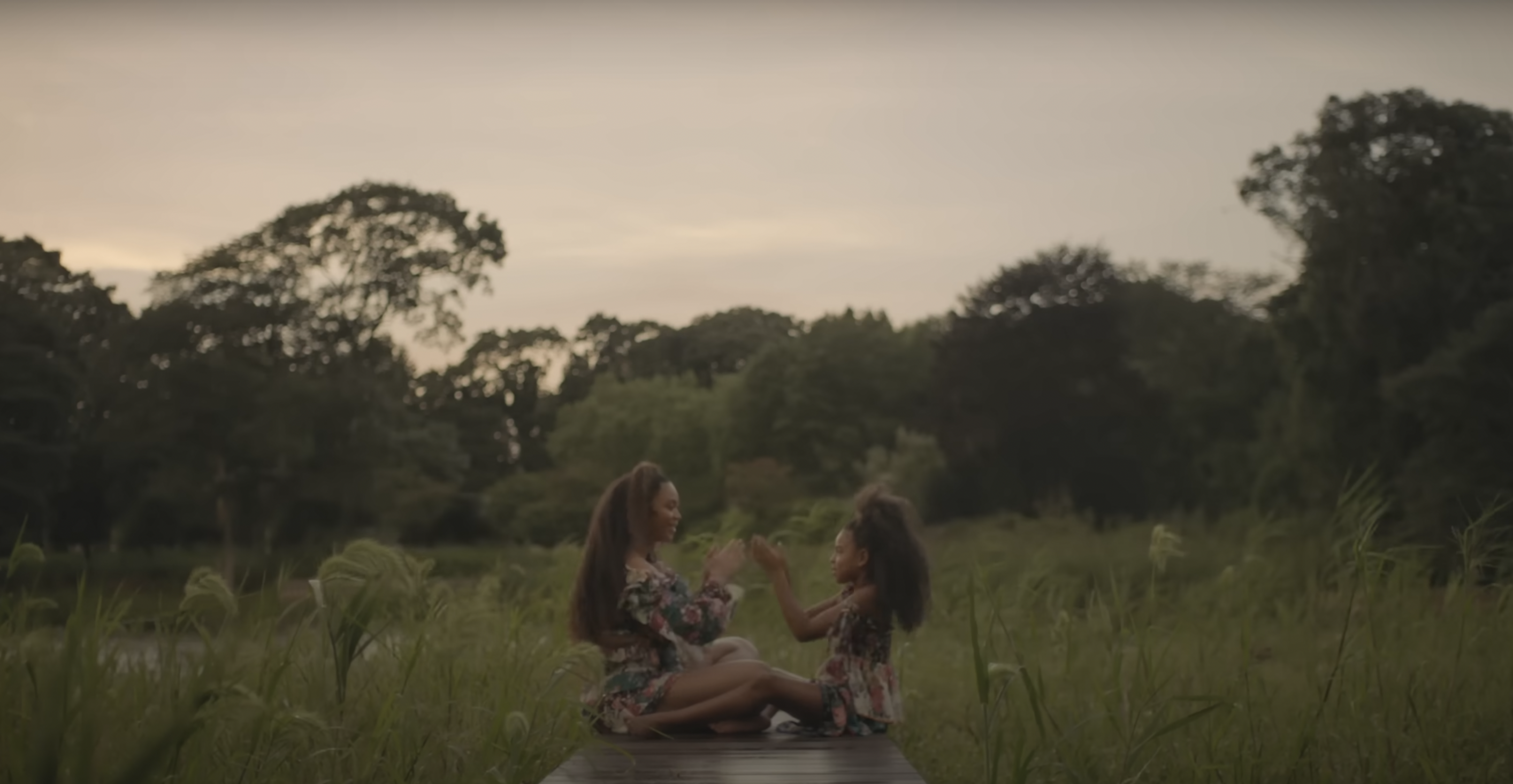 Beyonce and Blue Ivy Carter pictured on the "Brown Skin Girl" music video | Source: YouTube/Beyonce