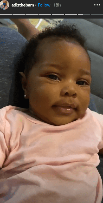 A close-up photo of Lil Scrappy and Bambi Benson's daughter, Xylo. | Instagram/adizthebam