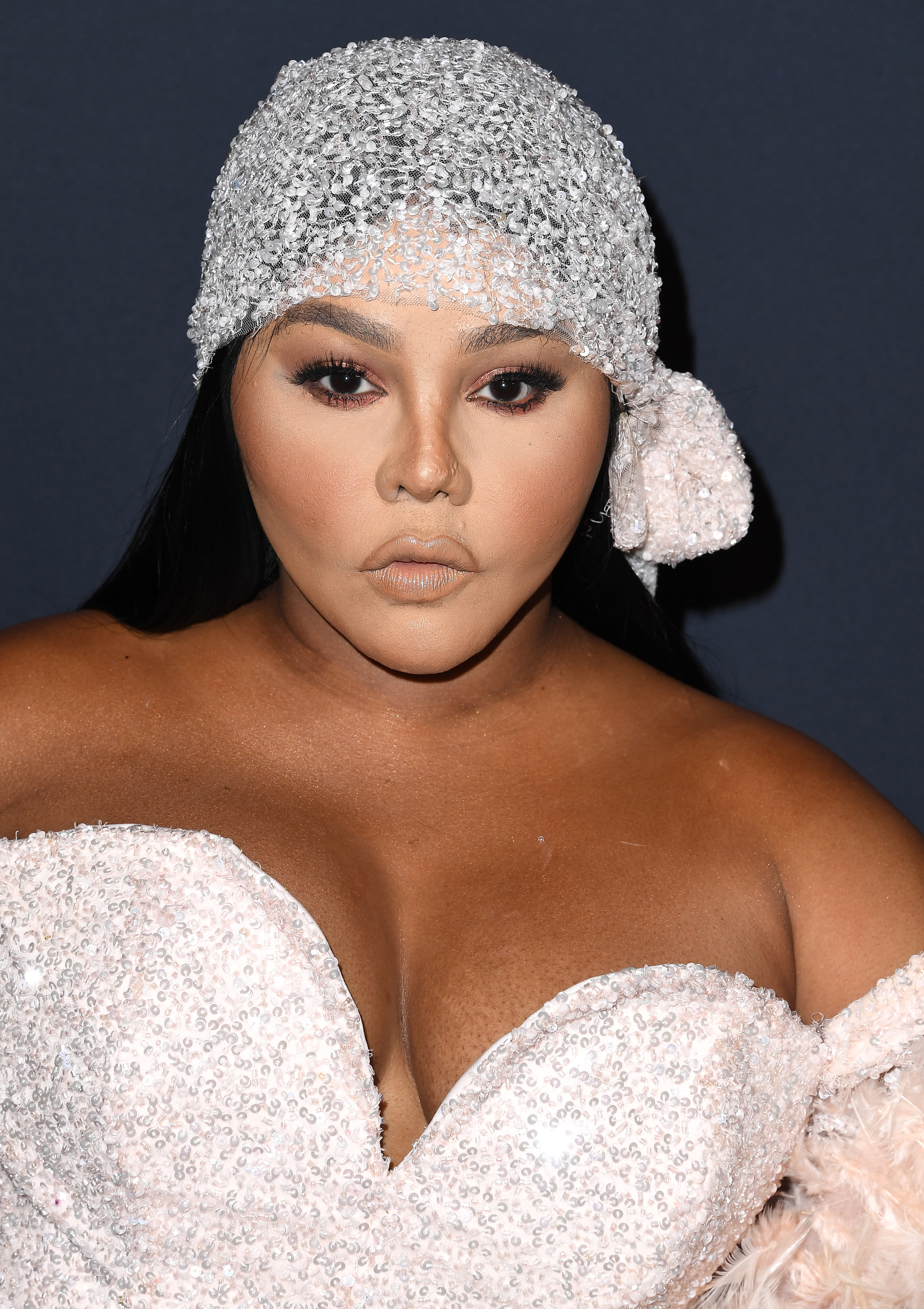 Lil' Kim at the Pre-Grammy Gala and Grammy Salute to Industry Icons Honoring Sean "Diddy" Combs in Beverly Hills, California on January 25, 2020. | Source: Getty Images