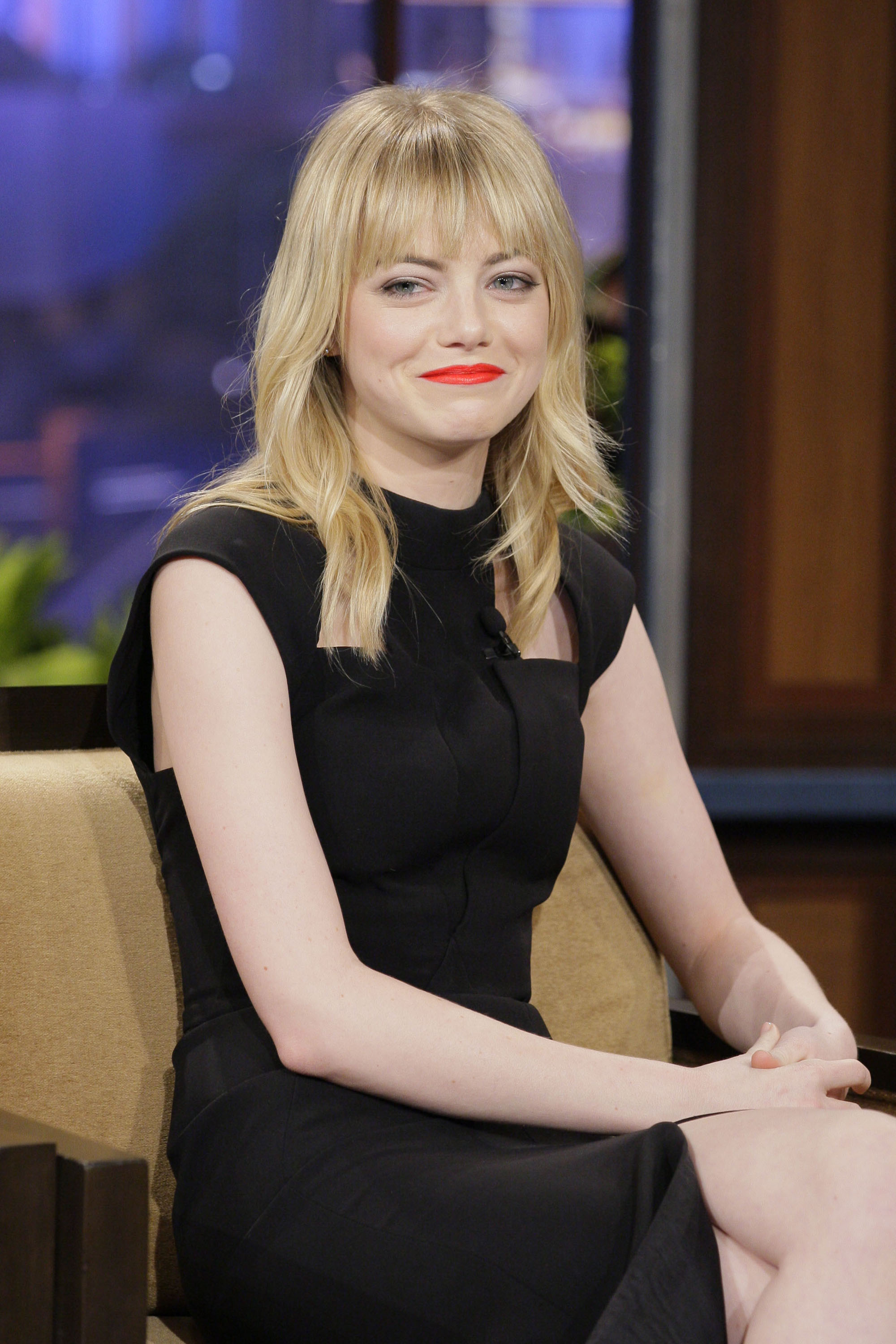Emma Stone during an interview on January 8, 2013 | Source: Getty Images