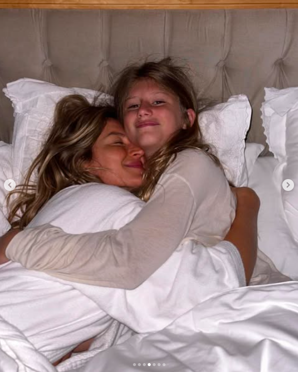 Gisele Bündchen sharing a tender moment with her daughter, Vivian Brady, posted on December 5, 2023. | Source: Instagram/gisele