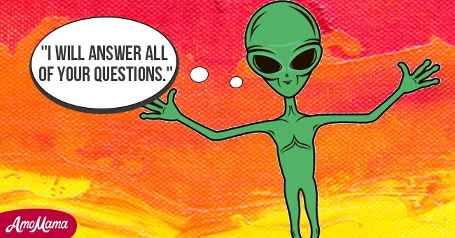 The alien was excited to answer the humans' questions. | Photo: Shutterstock