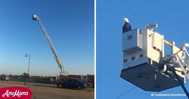 9/11 memorial made extra special as a wild bald eagle lands on the flag display