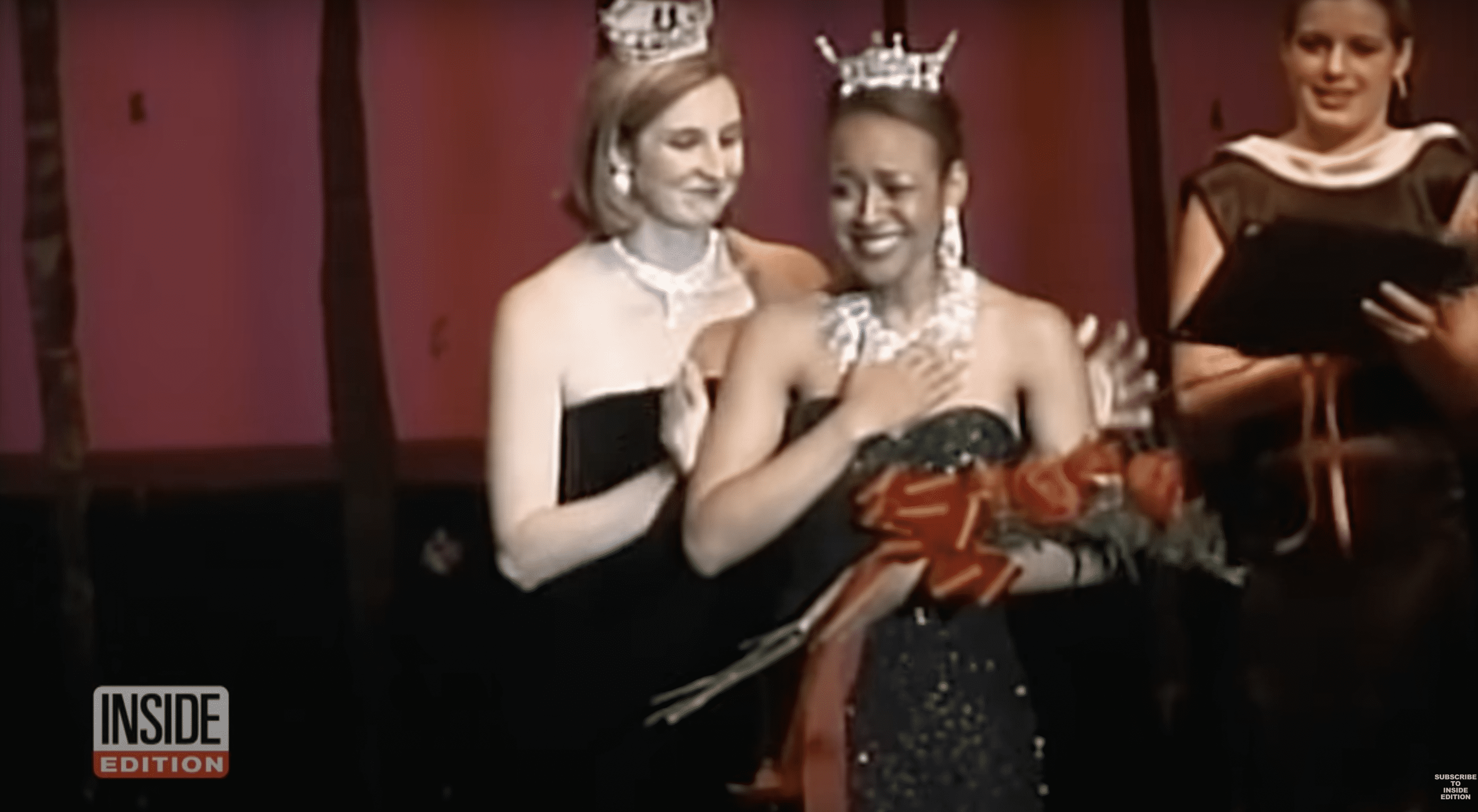 Elizabeth Muto Hunterton wurde 2004 zur ersten schwarzen Miss Nevada gekrönt. | Quelle: YouTube.com/Inside Edition